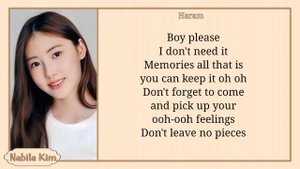 HARAM BABYMONSTER - Pick Up Your Feelings easy lyrics