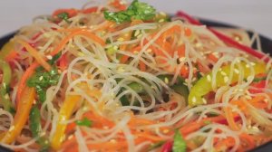 ФУНЧОЗА С ОВОЩАМИ! Легкий, вкусный и простой салат с фунчозой за 20 минут. Рецепт от Всегда Вкус