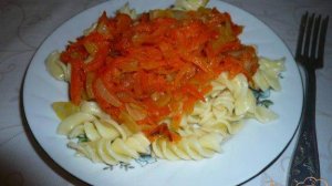 Макароны с постной заправкой