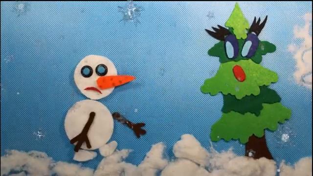 новогодний снеговик старшая группа