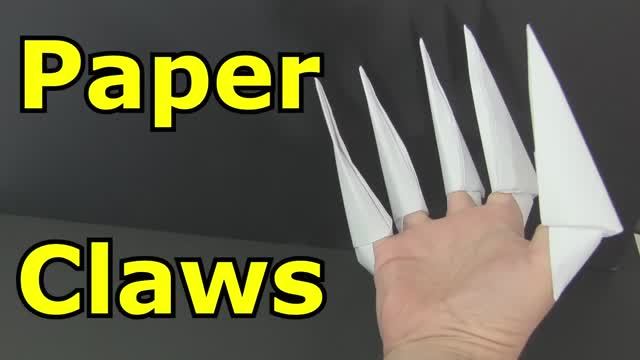 КОГТИ ИЗ БУМАГИ / УРОК ОРИГАМИ