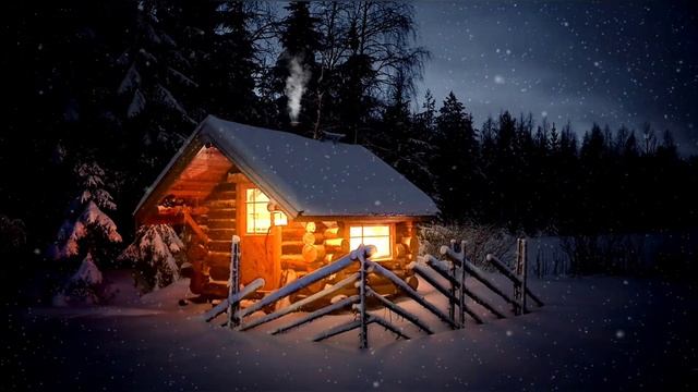 избушка в зимнем лесу nashvi зимнийлес избушка inshot