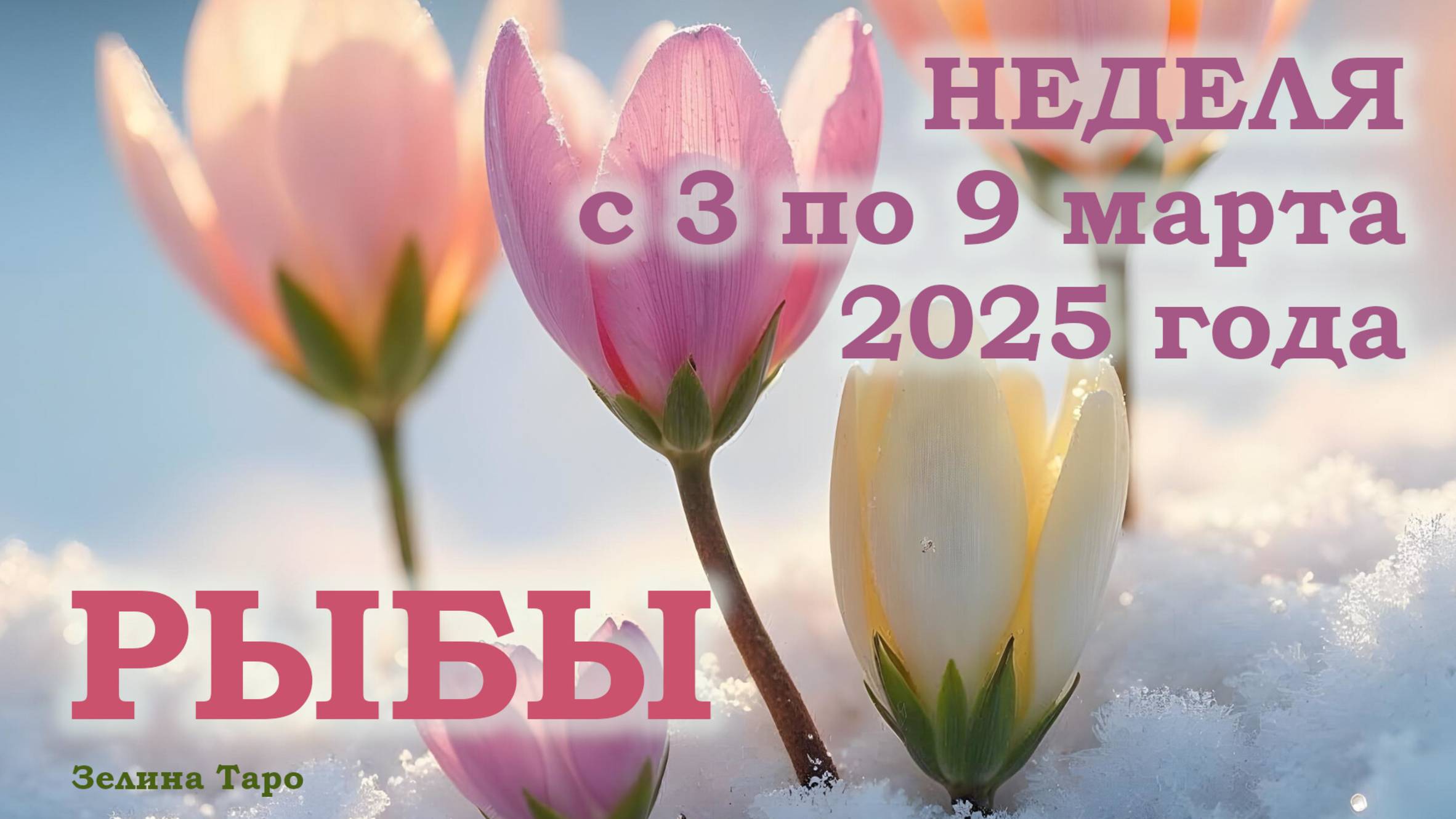 РЫБЫ | ТАРО прогноз на неделю с 3 по 9 марта 2025 года