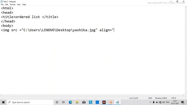 Lesson:-HTML attributes Part 2 Img,Table,lists