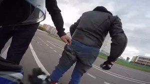 ОПАСНО-НЕ ПОВТОРЯТЬ! Тест российских мотоджинс за 100 долл.– 70 метров на попе при скорости 30 км/ч