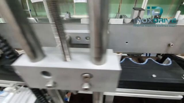 Линия для нанесения этикеток с двух сторон на картонные стаканчики