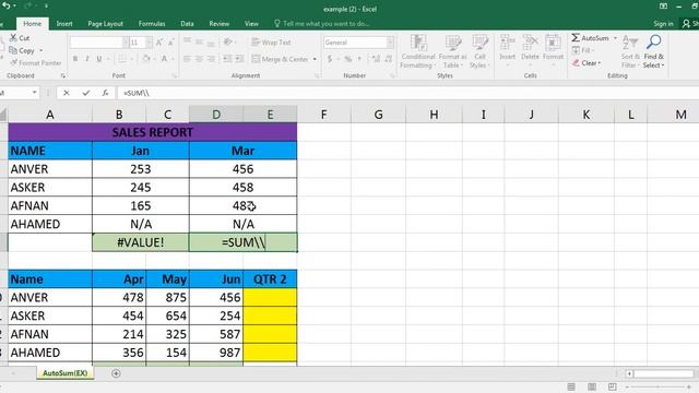 How to Perfectly Use Sum and Autosum Formulas in Microsoft Excel
