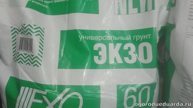 Показываю грунт универсальный ЭКЗО