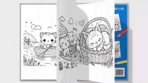 Раскраски про милых котиков. Раскраска для детей про котиков разукрашка скачать и распечатать