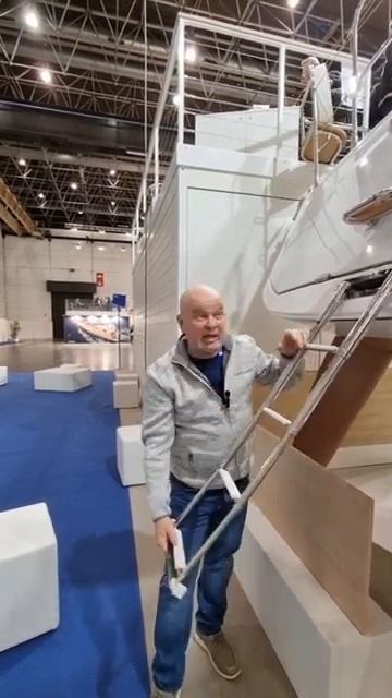 ⛵️AMEL50 Купальный трапик (их два!!) ⚓️Яхтенная Выставка Дюссельдорф 21/01/2023 Boot Show Dusseldorf