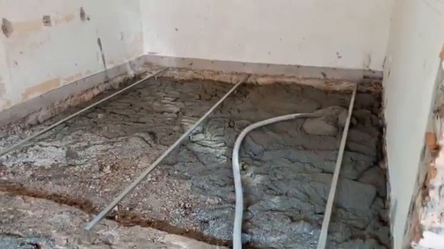 Черновая стяжка из полистиролбетона(10-40 см по грунту)