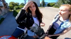Разговоры с девушками на СПОРТБАЙКЕ Honda CBR