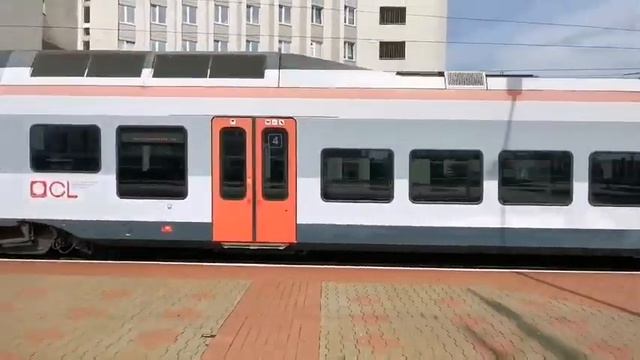 Электропоезд ЭПг-002 на ст. Минск Пассажирский / EPg-002 EMU at Minsk Passenger Station смотреть онлайн