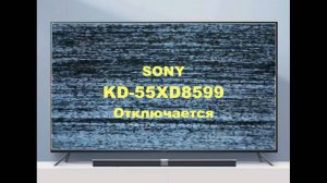 Ремонт телевизора Sony KD-55XD8599. Отключается.