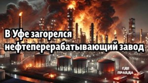 В Уфе загорелся нефтеперерабатывающий завод
