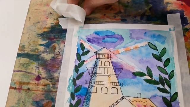 Рисование акварелью. Арттерапия. Видео 5
