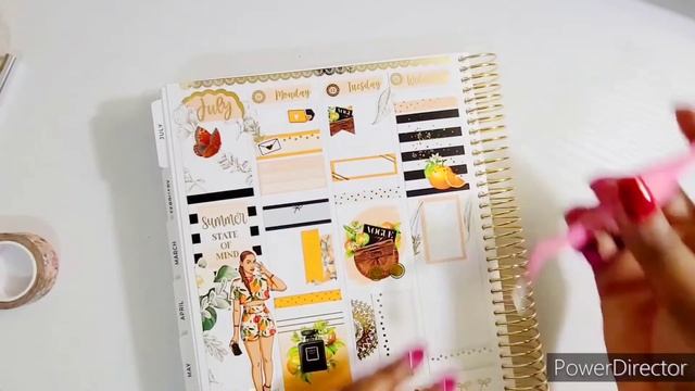 PLAN WITH ME FT - CHIC BLOSSOM PRINTS | SADIES STICKERS A5W PLANNER | SECOND WEEK OF JULY 2022