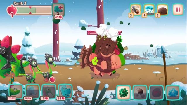 Dinosaurs v Cavemen Tower Defense Wars #19 Up Brachio Dino MAX Level смотреть онлайн