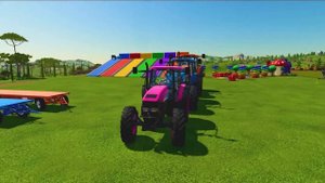 Любимые цветные трактора