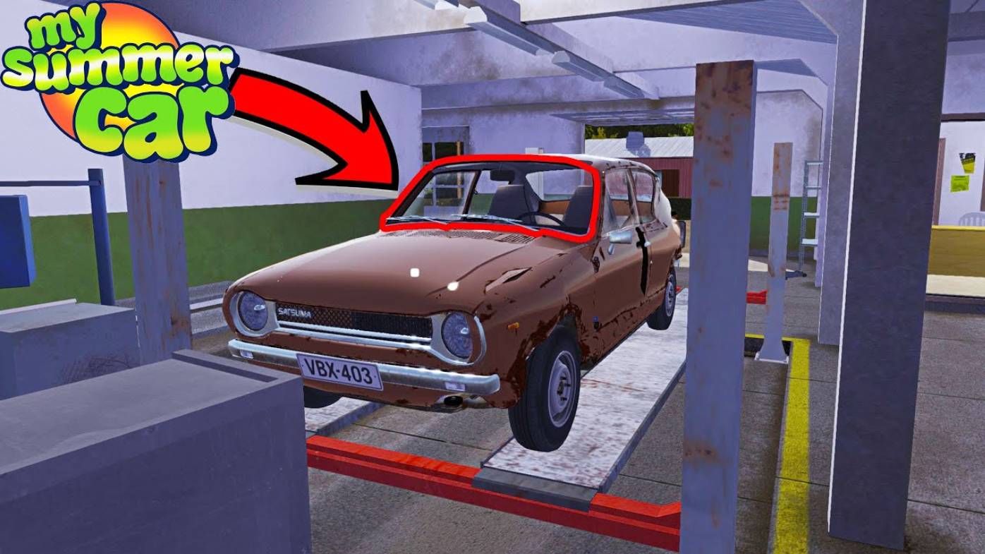 РЕМОНТ ВЕТРОВОГО СТЕКЛА И НАСТРОЙКА ДВИГАТЕЛЯ У ФЛЕТАРИ - My Summer Car смотреть онлайн