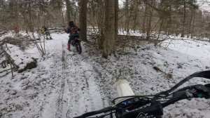 Эндуро прохват Герцино Каринское Снег