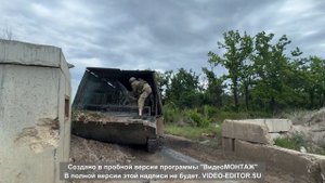 Эвакуация раненого механика БМП