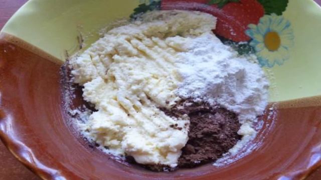 Шоколадные ленивые вареники из творога