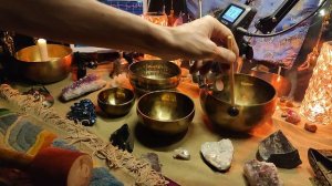 НАБОР  АНАХАТА.  4 ЧАШИ 171, 256, 331, 726 ГЦ.   2.4 КГ.    21.5 К