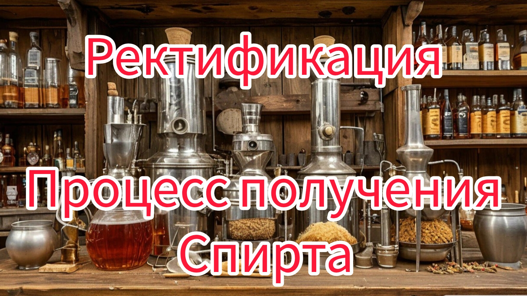 ретификация, процесс получения спирта на самогонном аппарате.