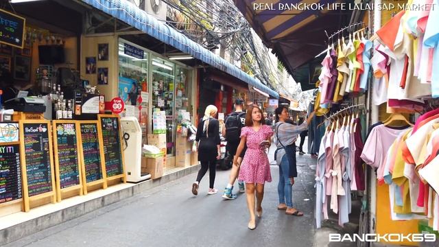 Silom Market La lai Sap Market / Chong nonsi Local Market смотреть онлайн