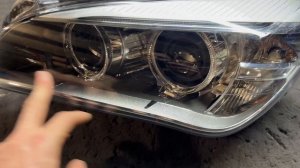 BMW X1 e84 - ремонт фар, замена линз, диодные Expression Drive