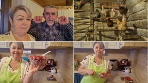 КАК УСТРОИЛИСЬ НАШИ НОВЫЕ КУРОЧКИ. СДЕЛАЛА САЛАТ ПО РЕЦЕПТУ ПОДПИСЧИЦЫ.