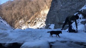 Путешествие к водопаду с сосульками