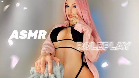 SOLY ASMR ROLEPLAY - A MASSAGE FROM YOUR GIRLFRIEND NO TALKING