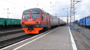 Электропоезд ЭД9М-0039 (ЭД9М-003408). Покатушки от Присягино до Алтайской+отправление.