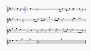 Подмосковные вечера. В.П. Соловьев-Седой. Ноты для альт саксофона