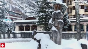 Церматт, Швейцария - самый очаровательный швейцарский городок! Пешая экскурсия по падающему снегу