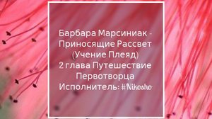 Барбара Марсиниак - Приносящие Рассвет (Учение Плеяд)
2 глава#плеядиянцы#позитивноемышление