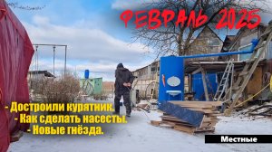 Одной проблемой меньше. Достроили курятник! / Февраль 2025.