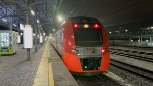 С 8 марта! Электропоезд "Ласточка" ЭС2Г - 048 ст.Белокаменная МЦК, январь 2025 года