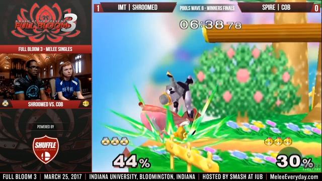 Full Bloom 3 - IMT | Shroomed (Sheik) vs. Spire | Cob (Peach) - SSBM - Pools Wave B - WF смотреть онлайн