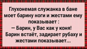 Как Служанка Барину Ноги Мыла! Сборник Свежих Анекдотов! Юмор!