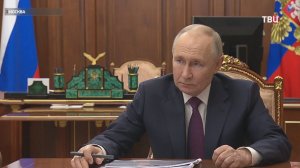 Путин принял в Кремле главу республики Татарстан Минниханова / События на ТВЦ