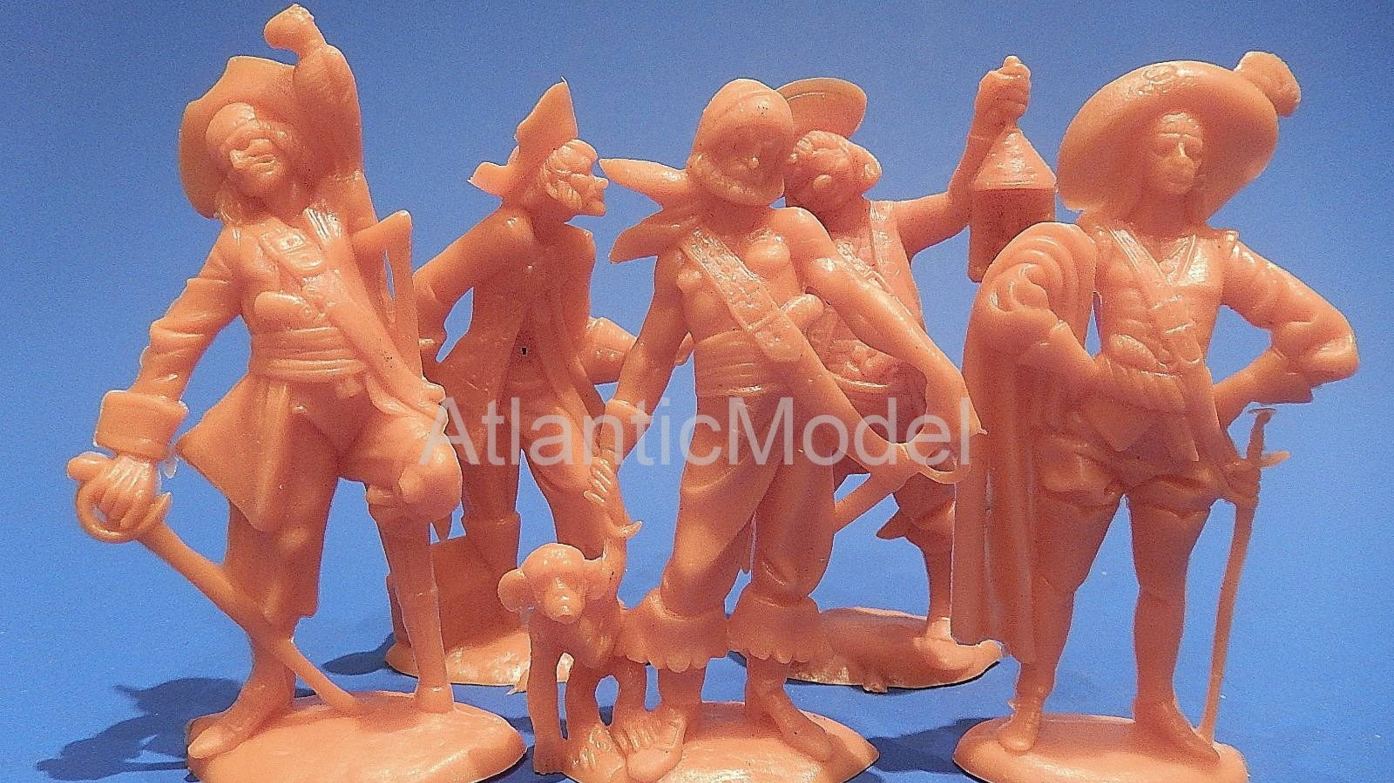 солдатики CANE пираты пять фигур один, рыжий цвет смотреть онлайн