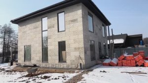 3-этажный дом 258кв.м. из несъёмной опалубки-облицовки ТЕХНОБЛОК