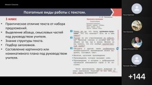 Работа с текстом на уроках в начальной школе как основа читательской грамотности