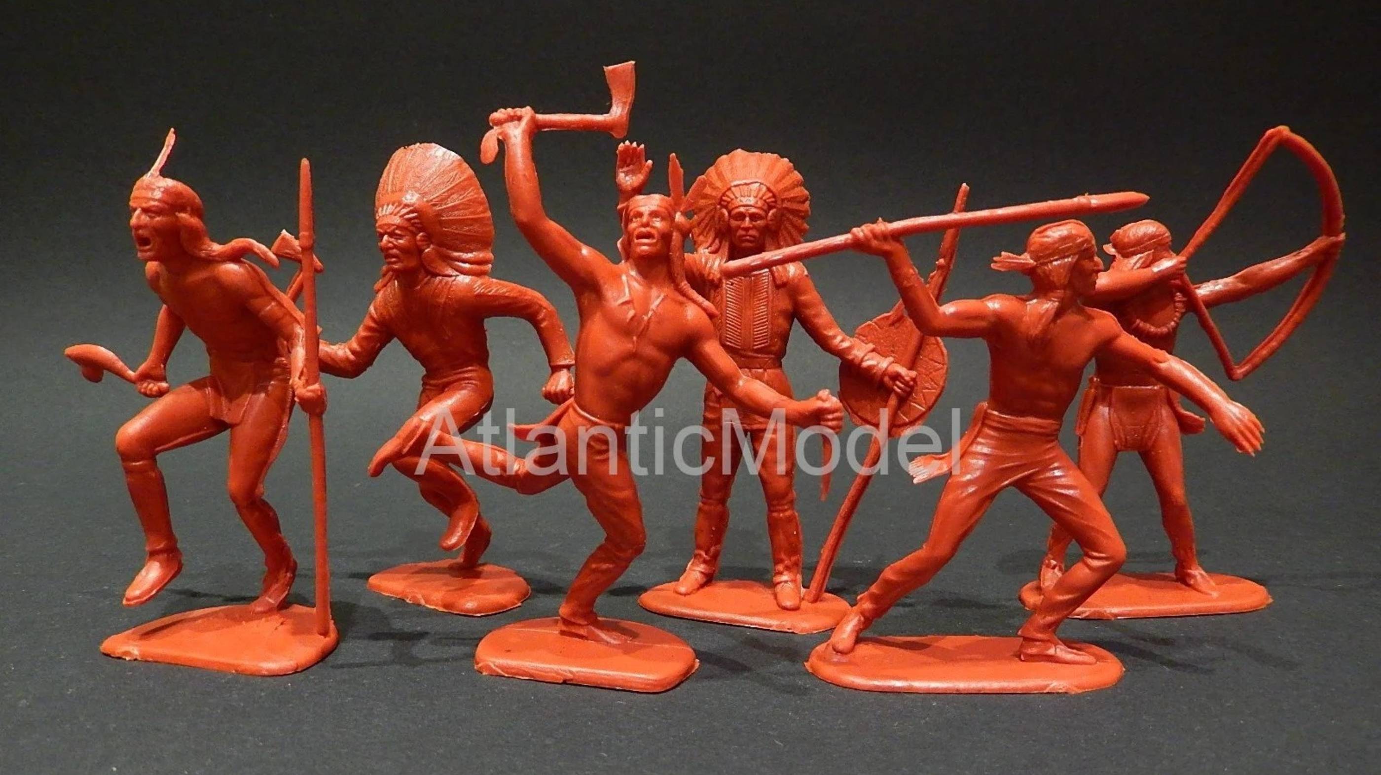 солдатики CANE Индейцы 6 фигур 6 поз 65 мм смотреть онлайн