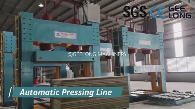 Секция автоматического прессования фанеры - машина для холодного и горячего прессования фанеры смотреть онлайн