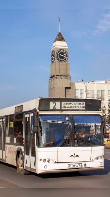 Автобус МАЗ-103.465 гос Е 158 РА 161 маршрут №2 (г. Красноярск) смотреть онлайн