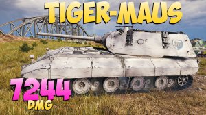 Tiger-Maus - 5 Фрагов 7.2K Урона - Драка в центре! - Мир Танков